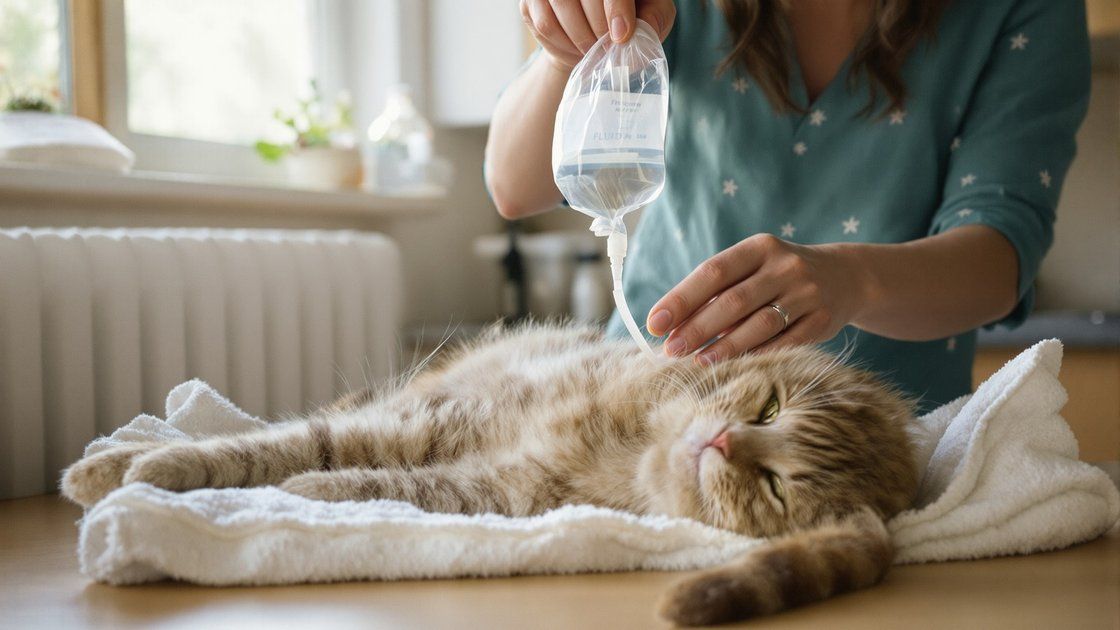 Náklady na onemocnění ledvin u kočky - starší kočka na veterinárním vyšetření krevních testů funkce ledvin